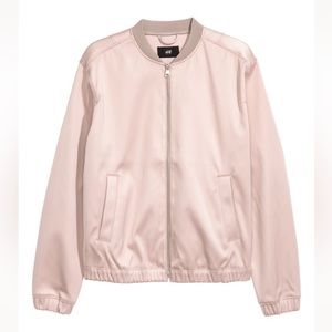 H&M Light Pink Bomber Jacket